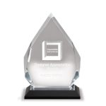 Silver Beveled Impress Diamond on Black Base