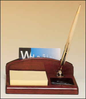 Rosewood Stained Piano Finish Desk Organizer