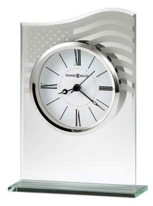 Howard Miller Patriotic Beveled Glass Clock