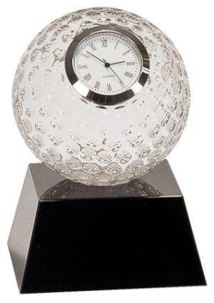 Golf Crystal Clock