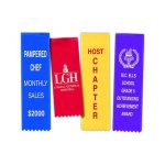 Hemmed Pin Top Custom Printed Ribbons