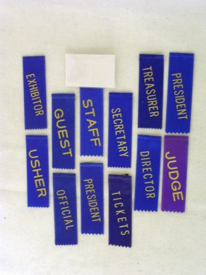 Stock Identification Ribbons