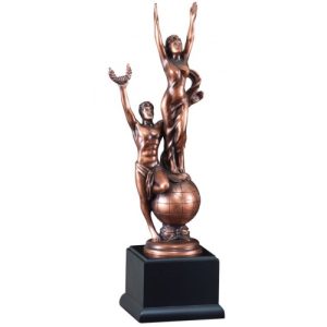 Victory Couple Resin Sculpture