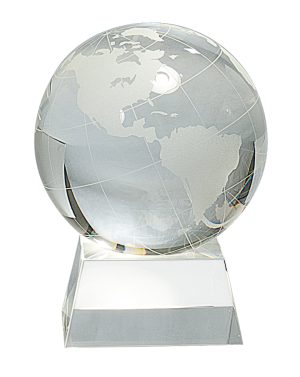 6" Crystal Globe on Base