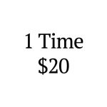1 Time $20 Charge