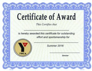 Custom Printed Certificates with Insert Emblem 8-1/2” x 11” Black Imprint