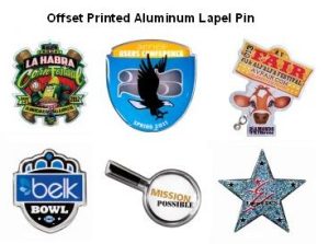 Offset Printed Aluminum Lapel Pin
