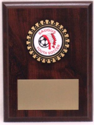 Walnut Finish Plaque with your Choice of Insert Emblem