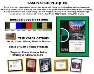 Laminated Plaque