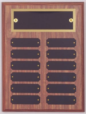 Genuine Solid Walnut Perpetual Plaques