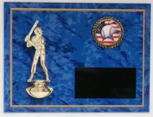 PEDESTAL Figure Plaque with your Choice of Insert Emblem
