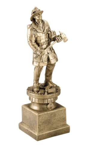FIREFIGHTER RESIN FIGURE