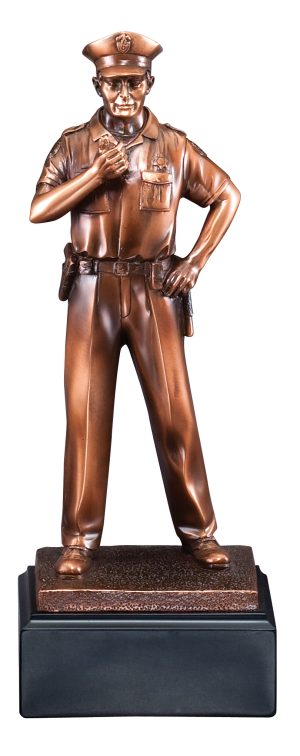 POLICE  •  Bronze Finish Gallery Resin Sculpture