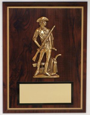 Minuteman BRONZE DIE-CAST PLAQUE