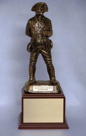 MINUTEMAN SCULPTURE FIGURE Mounted on base