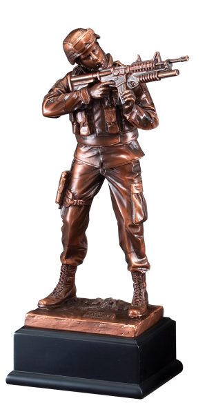 ARMY  •  Bronze Finish Gallery Resin Sculpture