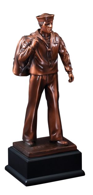 NAVY  •  Bronze Finish Gallery Resin Sculpture