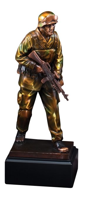 MILITARY  •  Bronze Finish Gallery Resin Sculpture