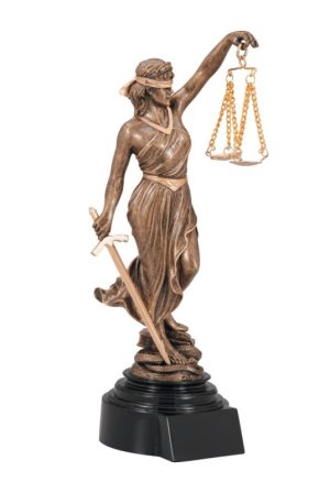 LADY OF JUSTICE RESIN FIGURE