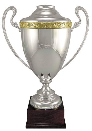 2-TONE ITALIAN CHAMPIONSHIP CUP ON ROSEWOOD BASE