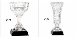Crystal CUP mounted on Black Crystal Base